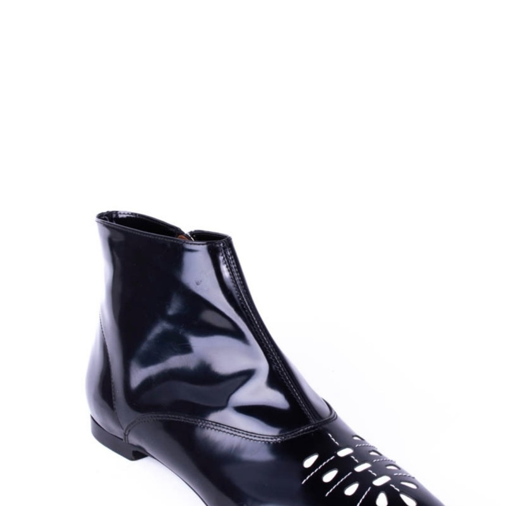 Emporio Armani Leather Black Ankle Boots - Picture 5 of 8